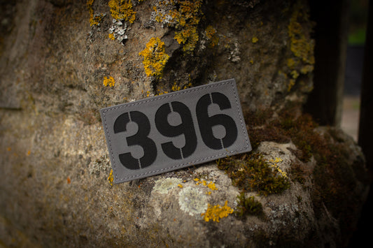 90x50mm Personalisierter Lasercut Rufzeichen Patch mit Klett