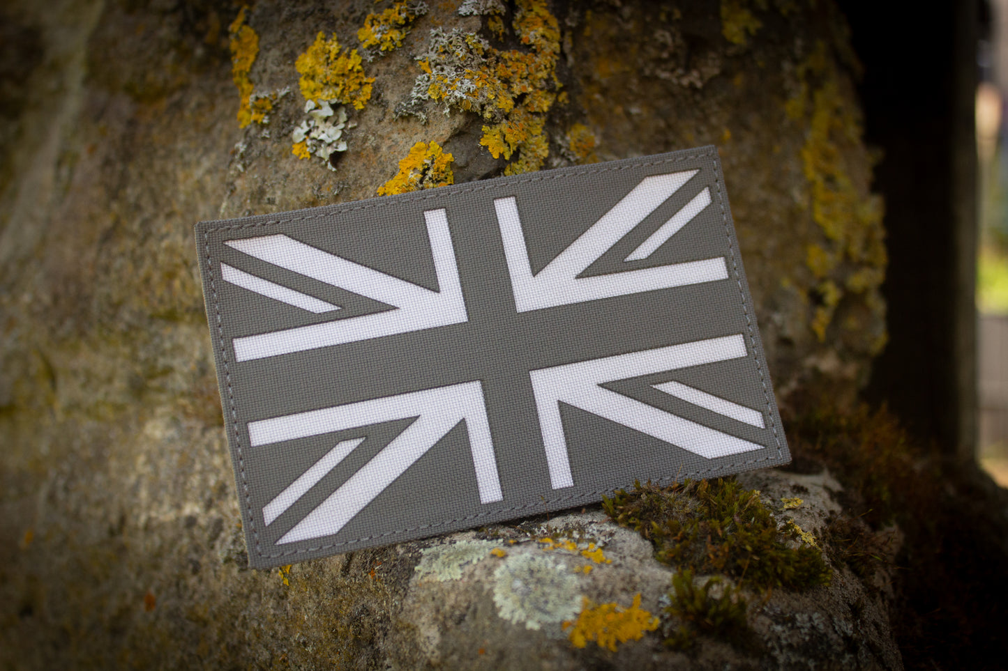 120x75mm UK Lasercut Patch mit Klett