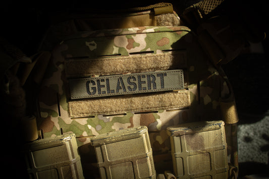 BW size! Personalized laser-cut name band with Velcro 140x25