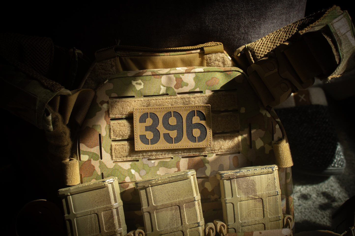 90x50mm Personalized Lasercut Callsign Patch with Velcro
