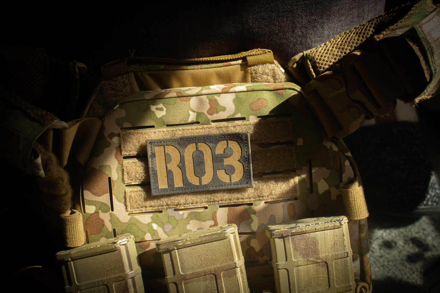 90x50mm Personalized Lasercut Callsign Patch with Velcro