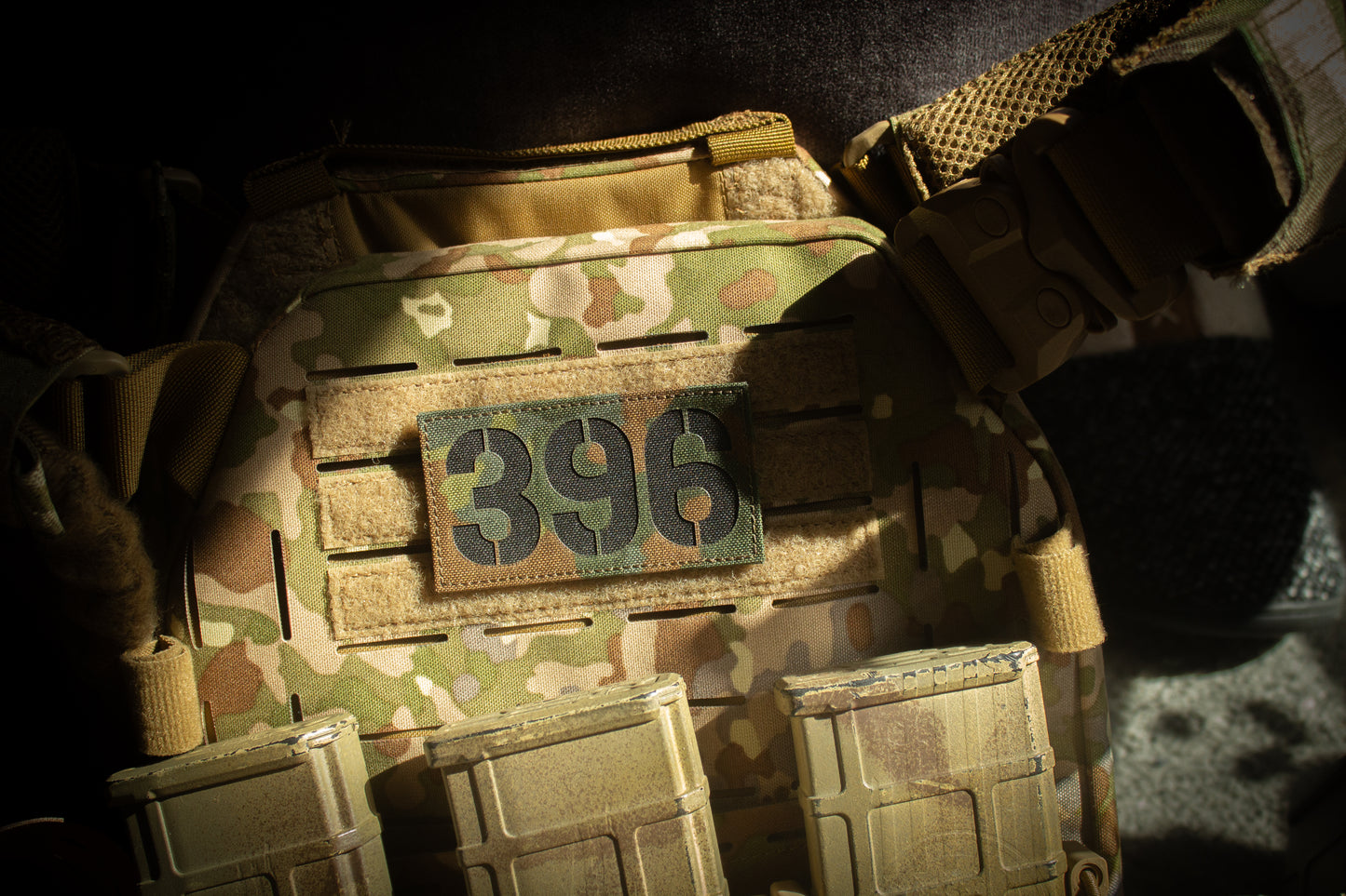 90x50mm Personalized Lasercut Callsign Patch with Velcro