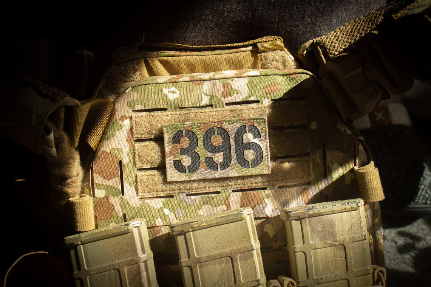 90x50mm Personalized Lasercut Callsign Patch with Velcro