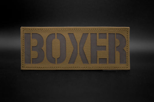 125x50mm Personalisierter Lasercut Rufzeichen Patch mit Klett