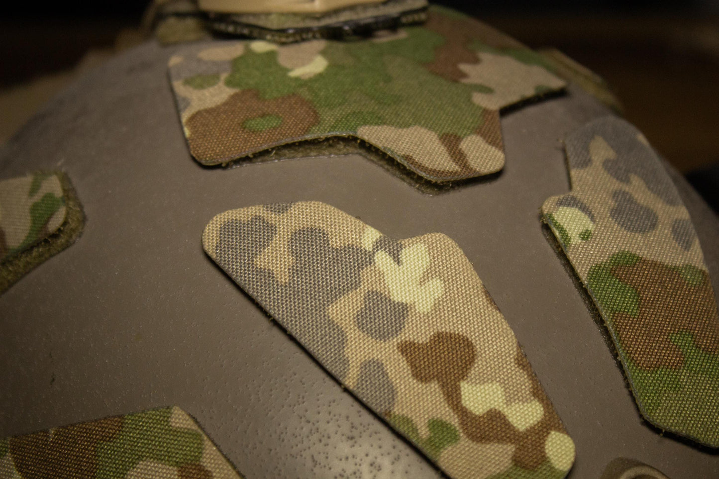 Lasercut fleece cover FAST helmet including fleece sticker