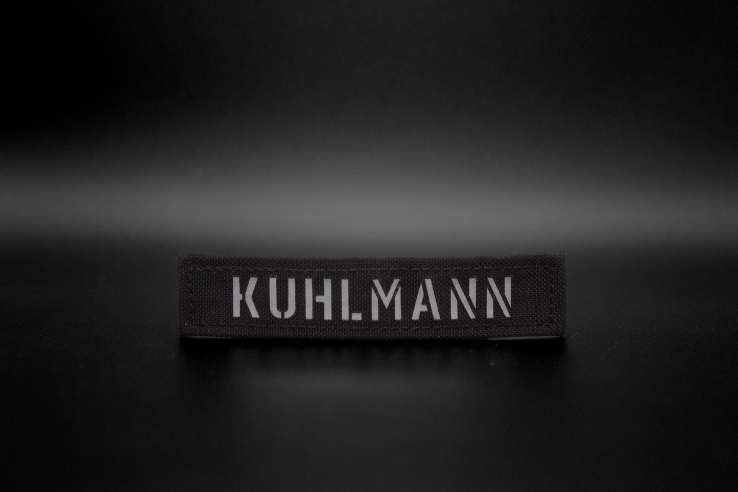 Personalisiertes Lasercut Namensband mit Klett 95x20