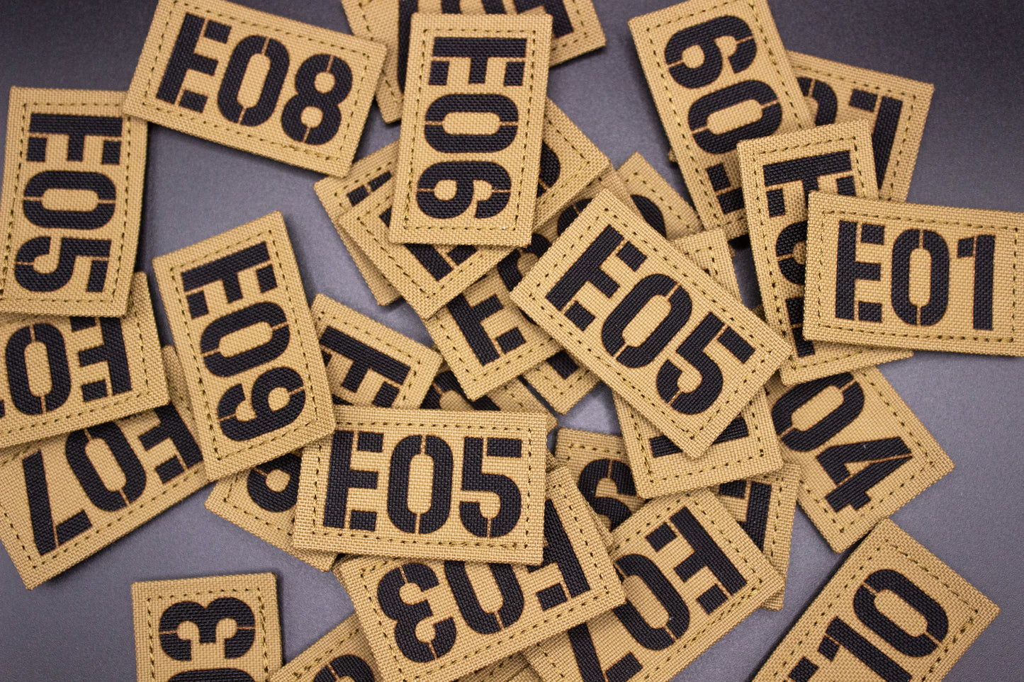 50x30mm Personalized Lasercut Callsign Patch with Velcro