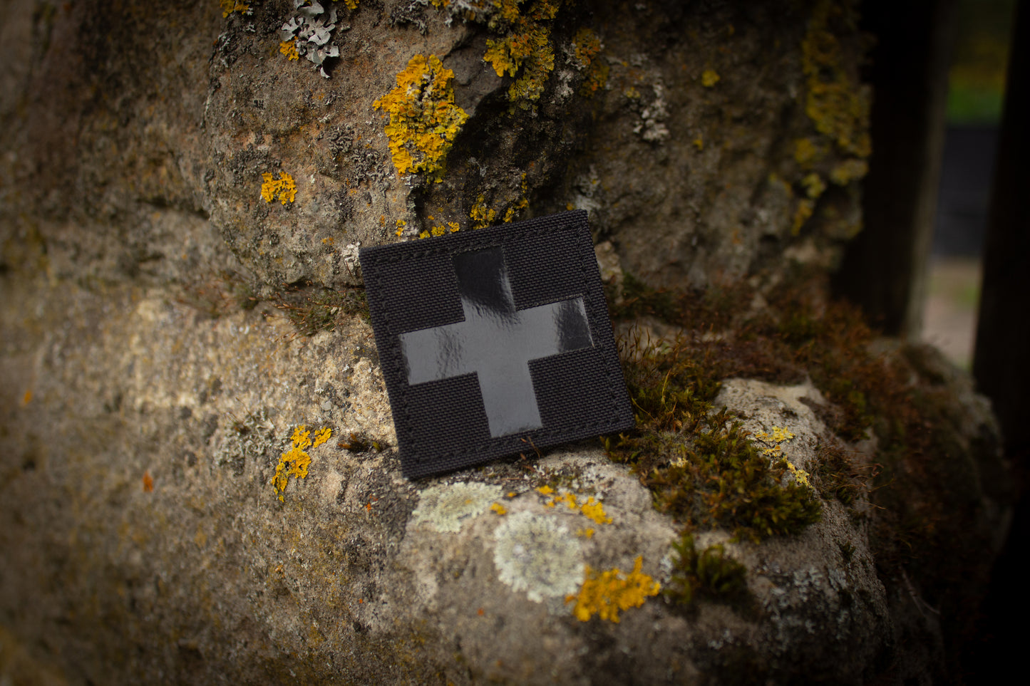 50x50mm First Aid Lasercut Patch mit Klett