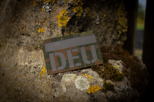 80x50mm Deutschland Lasercut Patch mit Klett