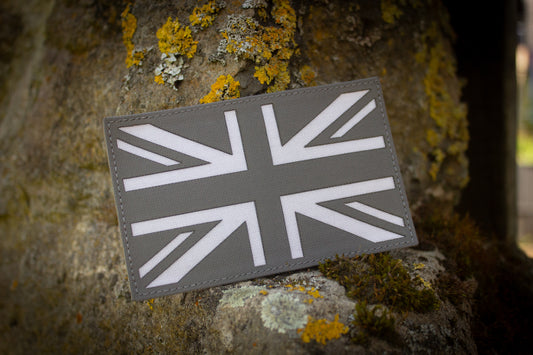 120x75mm UK Lasercut Patch mit Klett