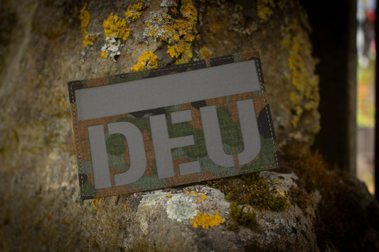 120x75mm Deutschland Lasercut Patch mit Klett
