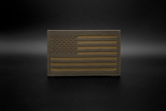80x50mm USA Lasercut Patch mit Klett
